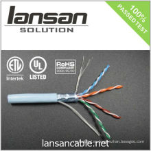 4PR 24AWG FTP Cable del CAT 5e / cable a granel / cable de datos / cable de Ethernet / cable del LAN, 100Mhz / PVC / LSOH